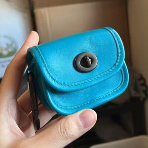 Coach Heritage Turnlock Bag Charm Key Fob C3163 vintage style